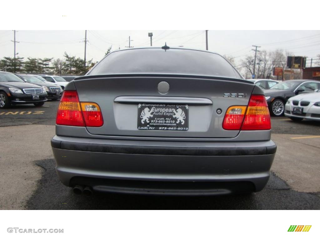 2004 3 Series 330i Sedan - Silver Grey Metallic / Black photo #5