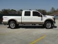 2011 White Platinum Metallic Tri-Coat Ford F250 Super Duty Lariat Crew Cab 4x4  photo #2