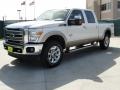 2011 White Platinum Metallic Tri-Coat Ford F250 Super Duty Lariat Crew Cab 4x4  photo #7