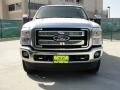 2011 White Platinum Metallic Tri-Coat Ford F250 Super Duty Lariat Crew Cab 4x4  photo #8