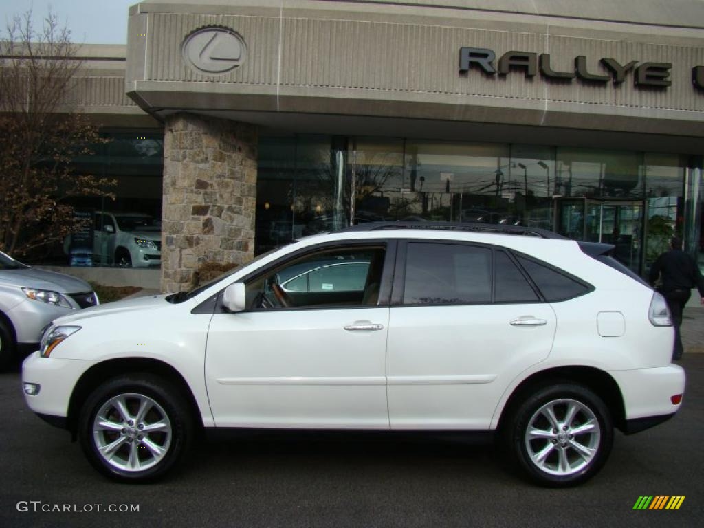 2009 RX 350 AWD - Crystal White Mica / Parchment photo #3