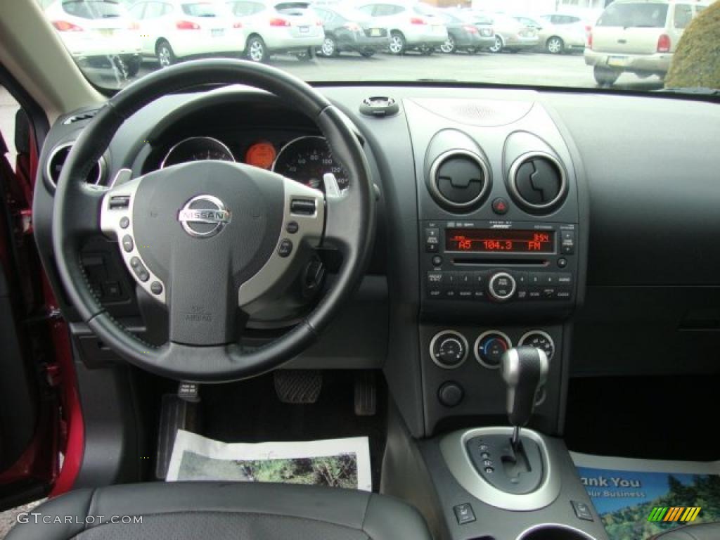 2008 Nissan Rogue SL AWD Black/Red Dashboard Photo #46052296