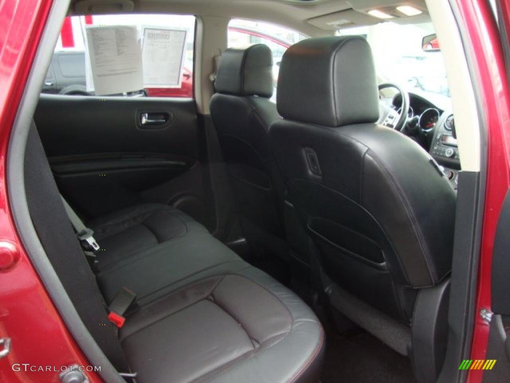 Black/Red Interior 2008 Nissan Rogue SL AWD Photo #46052464
