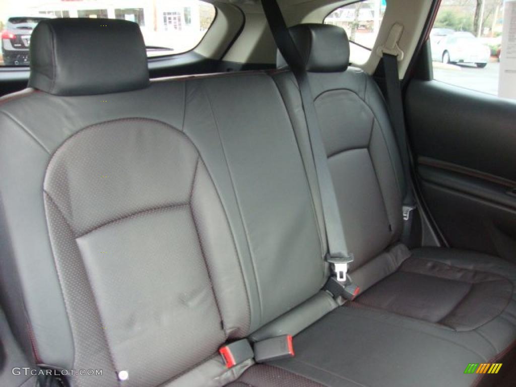 Black/Red Interior 2008 Nissan Rogue SL AWD Photo #46052470