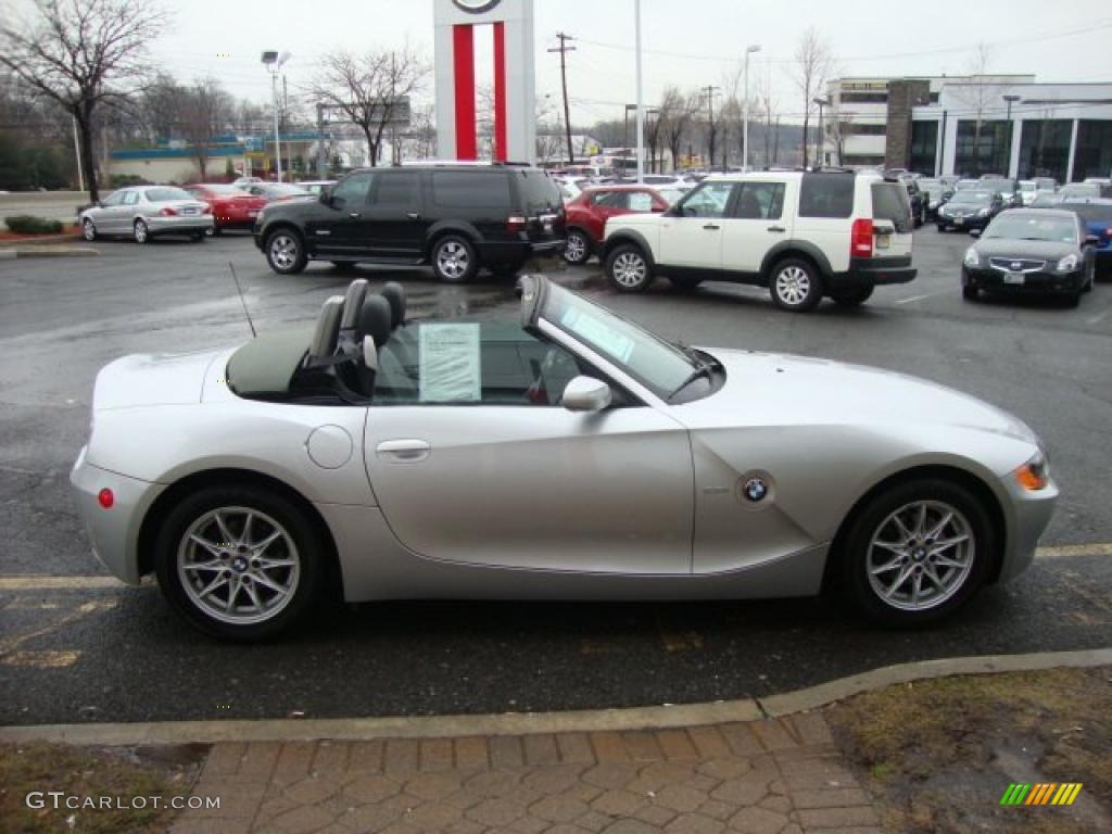 2003 Z4 2.5i Roadster - Titanium Silver Metallic / Black photo #11