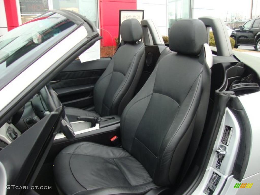 2003 Z4 2.5i Roadster - Titanium Silver Metallic / Black photo #20