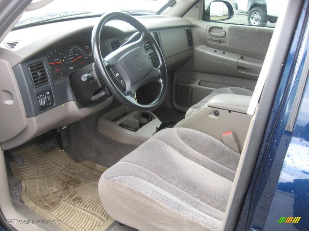 Taupe Interior 2003 Dodge Dakota SLT Quad Cab Photo #46053616