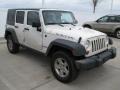 2007 Stone White Jeep Wrangler Unlimited Rubicon 4x4  photo #4