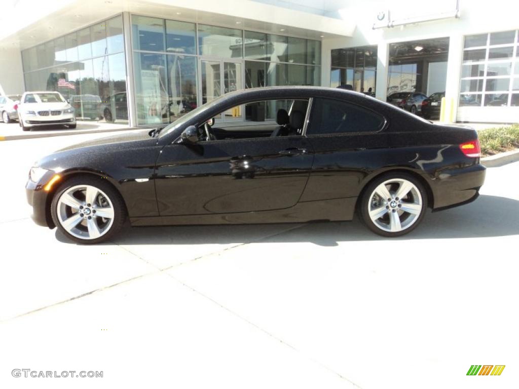 2010 3 Series 335i Coupe - Jet Black / Black photo #3