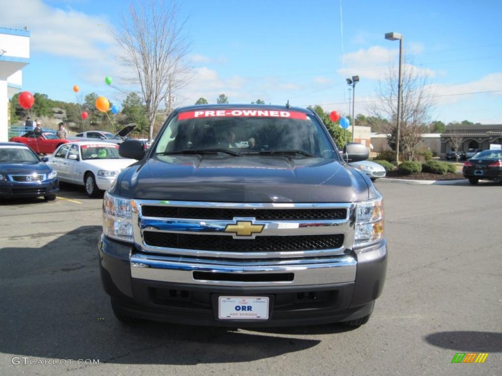 2010 Silverado 1500 LT Extended Cab - Taupe Gray Metallic / Ebony photo #9