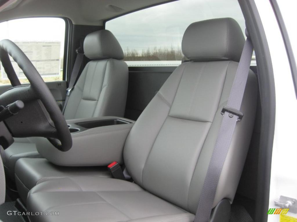 Dark Titanium Interior 2011 Chevrolet Silverado 2500HD Regular Cab Chassis Photo #46054276