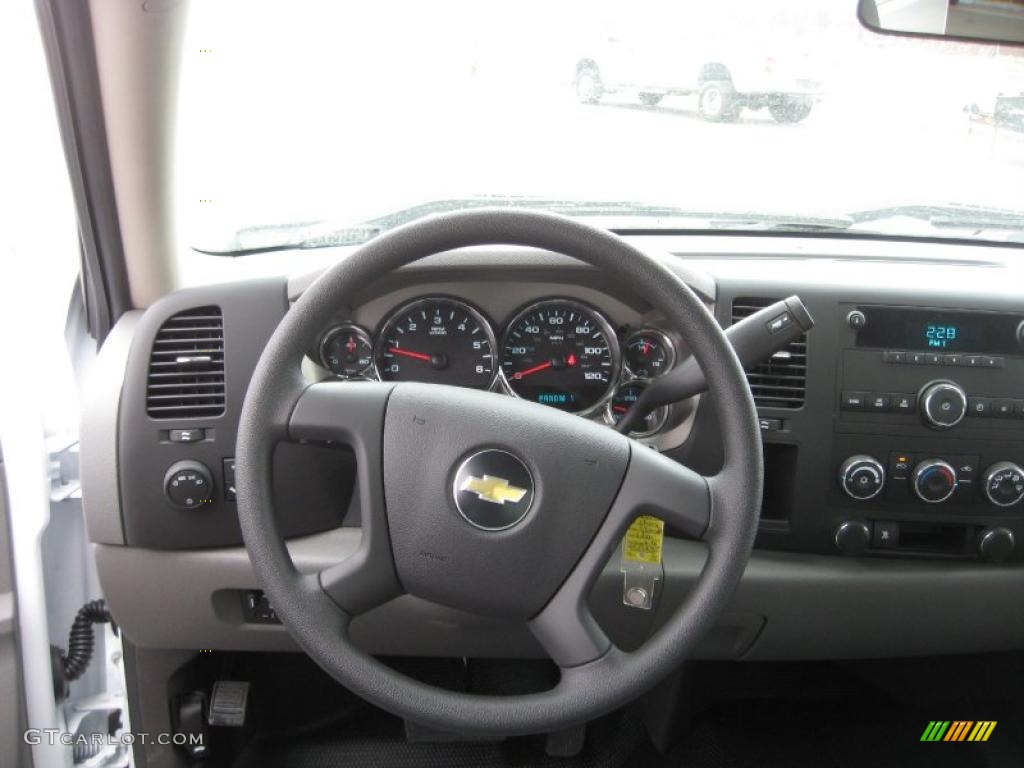 2011 Chevrolet Silverado 2500HD Regular Cab Chassis Dark Titanium Dashboard Photo #46054279