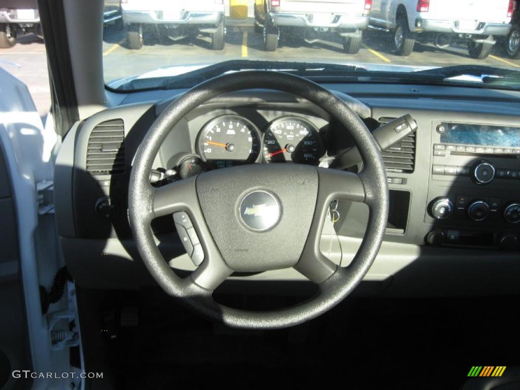 2009 Silverado 1500 Regular Cab - Summit White / Dark Titanium photo #12