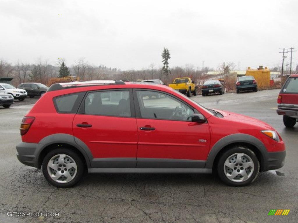 Lava Red 2004 Pontiac Vibe Standard Vibe Model Exterior Photo #46055077