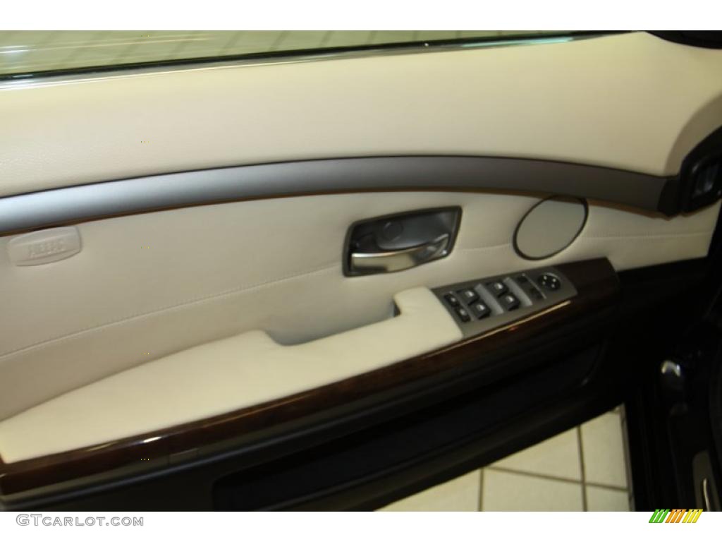 2008 7 Series 750Li Sedan - Monaco Blue Metallic / Cream Beige photo #23