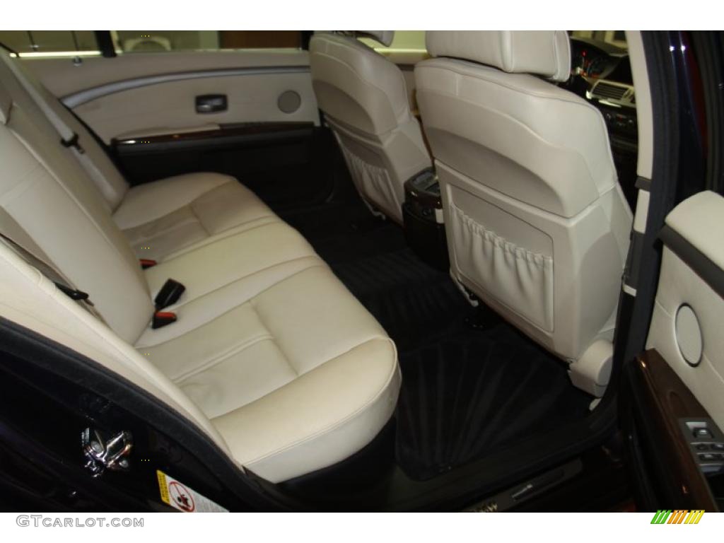 2008 7 Series 750Li Sedan - Monaco Blue Metallic / Cream Beige photo #32