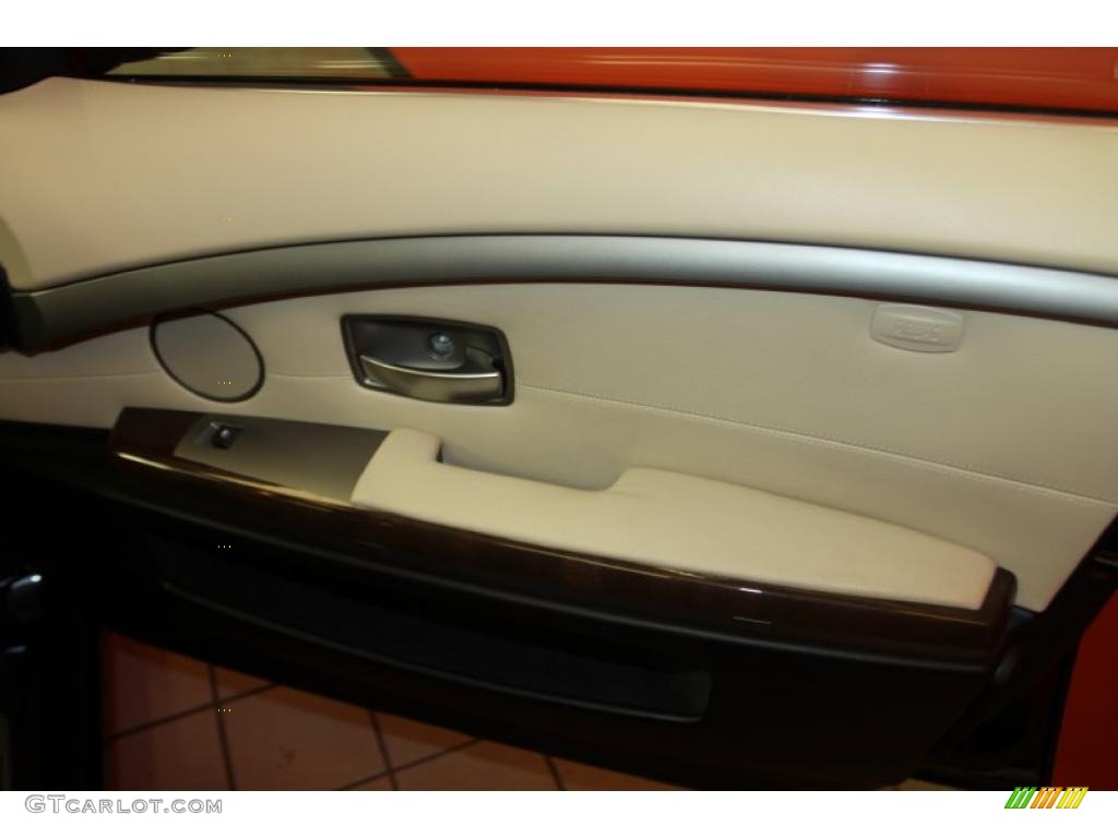 2008 7 Series 750Li Sedan - Monaco Blue Metallic / Cream Beige photo #37