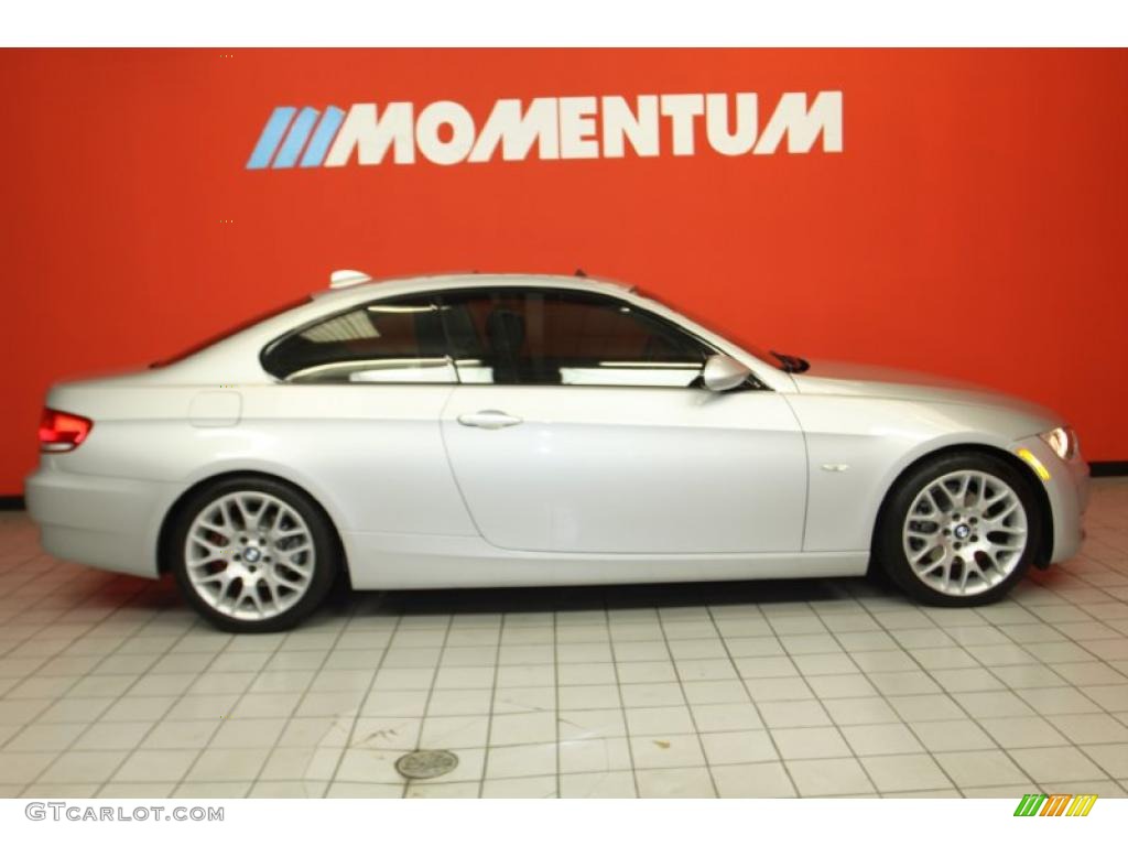 2009 3 Series 328i Coupe - Titanium Silver Metallic / Black photo #4