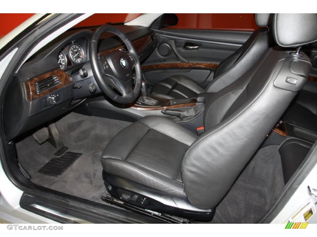 Black Interior 2009 BMW 3 Series 328i Coupe Photo #46055774