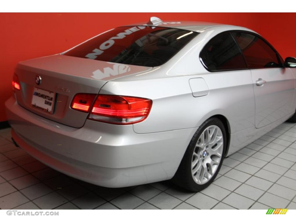 2009 3 Series 328i Coupe - Titanium Silver Metallic / Black photo #14