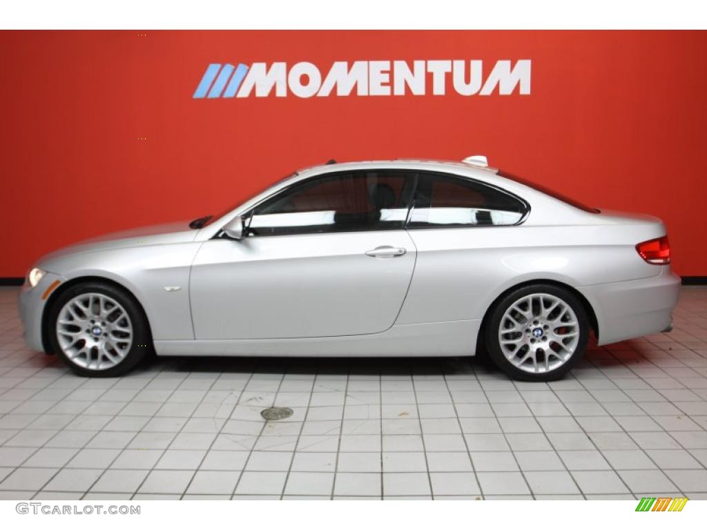 2009 3 Series 328i Coupe - Titanium Silver Metallic / Black photo #16