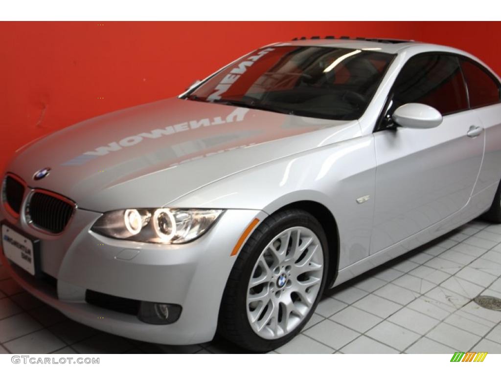 2009 3 Series 328i Coupe - Titanium Silver Metallic / Black photo #18