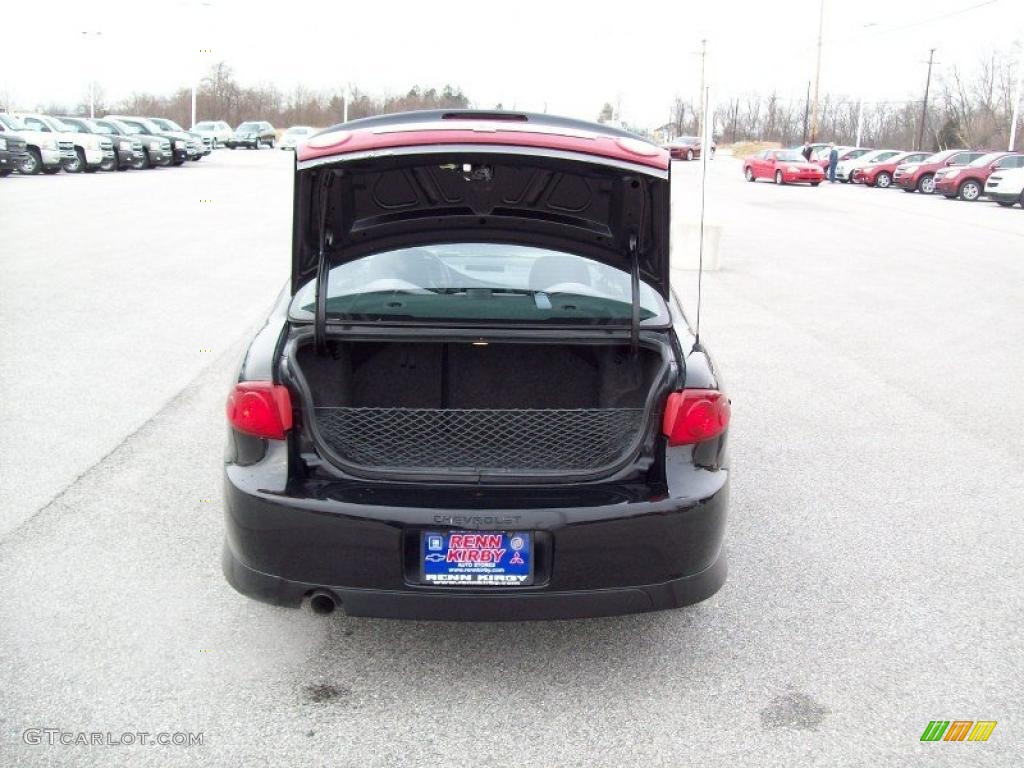 2003 Cavalier LS Sport Sedan - Black / Graphite Gray photo #16