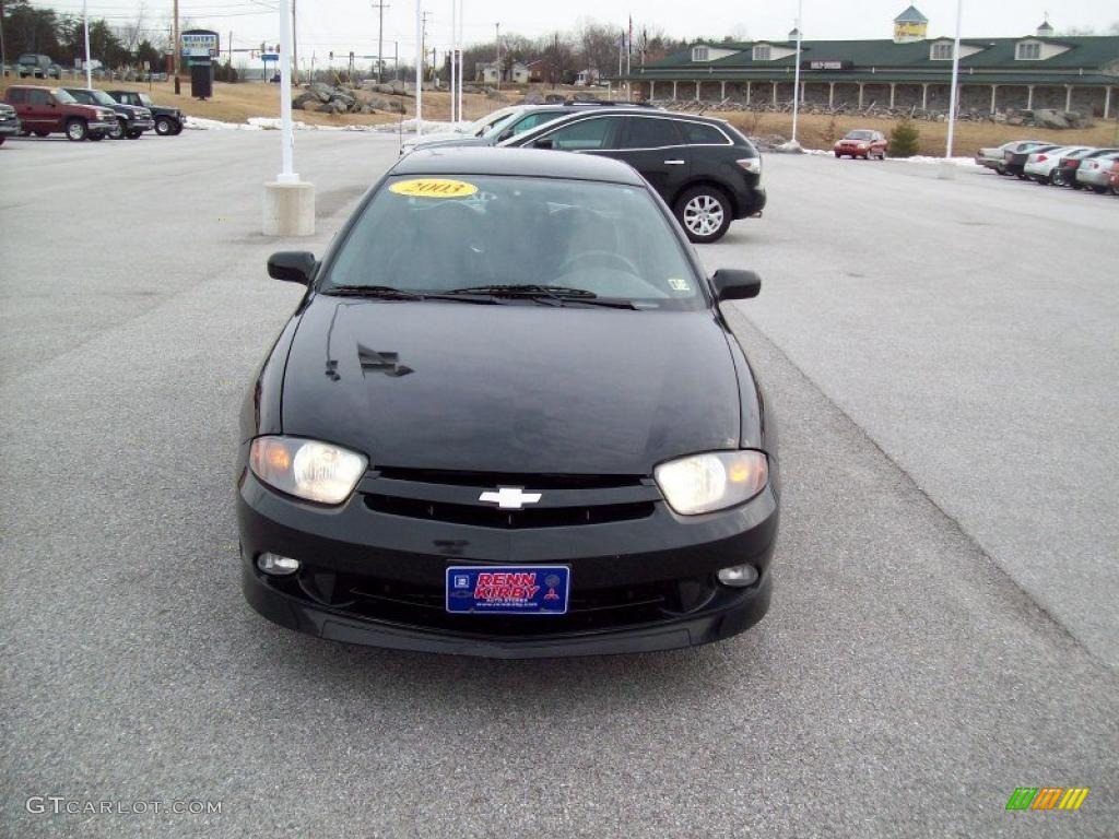 2003 Cavalier LS Sport Sedan - Black / Graphite Gray photo #19