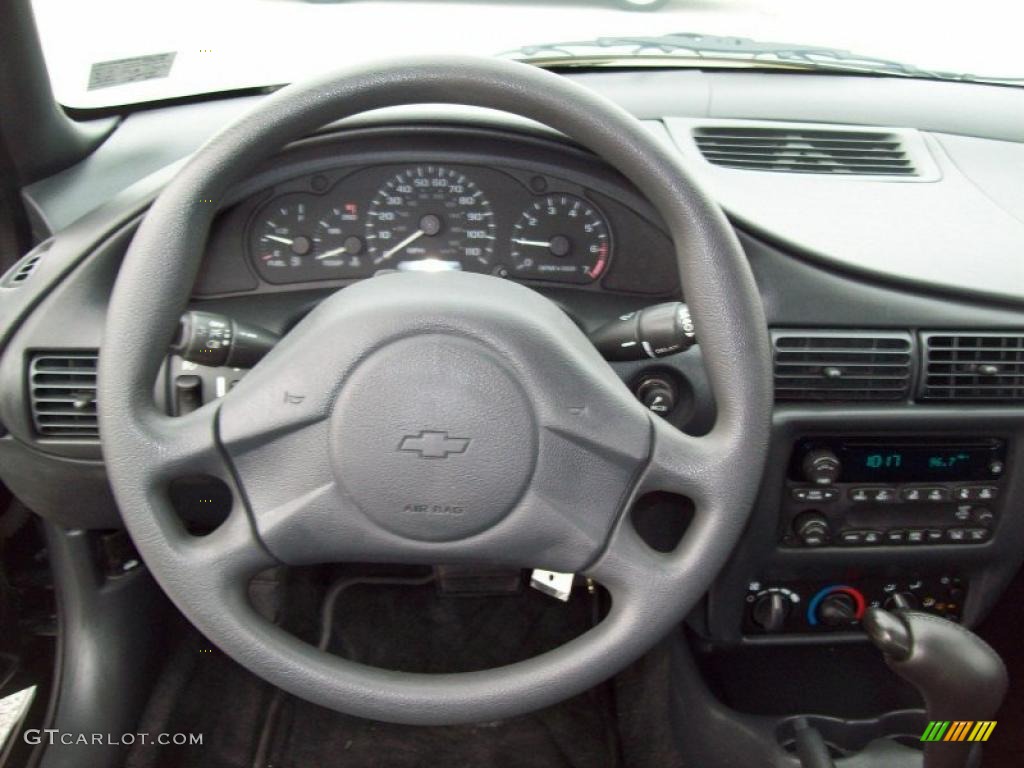 2003 Chevrolet Cavalier LS Sport Sedan Graphite Gray Steering Wheel Photo #46057889