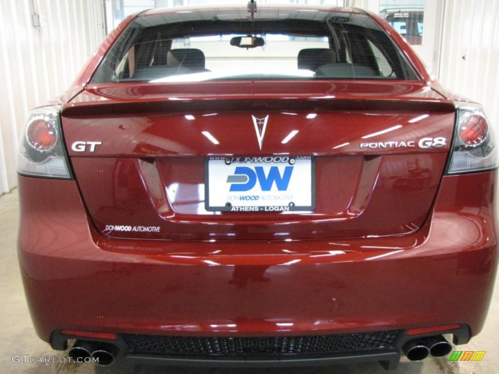 2009 G8 GT - Sport Red Metallic / Onyx photo #7