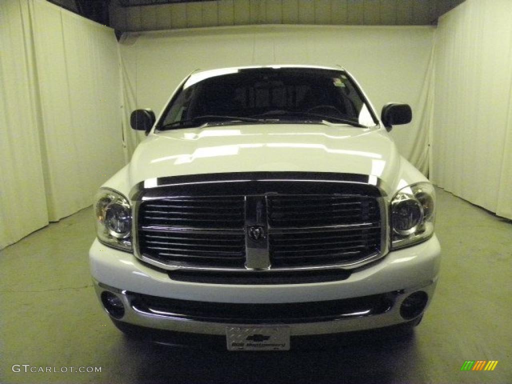 2008 Ram 1500 Big Horn Edition Quad Cab - Bright White / Medium Slate Gray photo #2