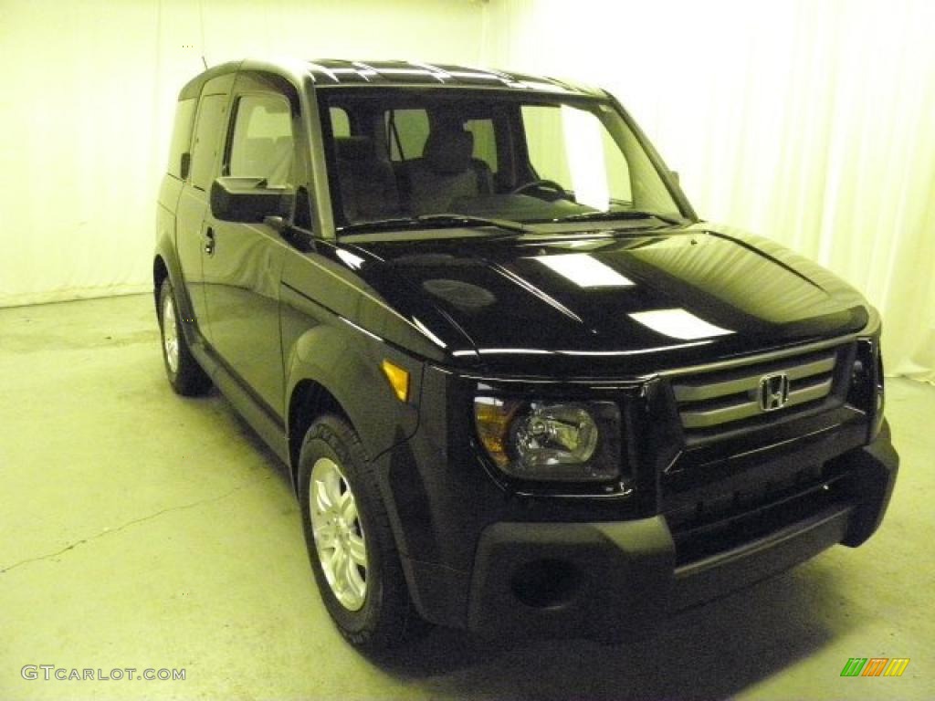 2008 Element EX AWD - Nighthawk Black Pearl / Gray/Black photo #1