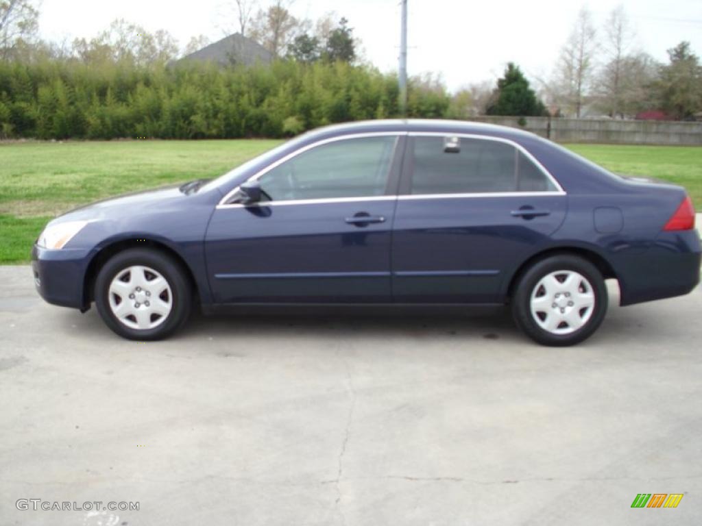 2007 Accord LX Sedan - Royal Blue Pearl / Gray photo #1