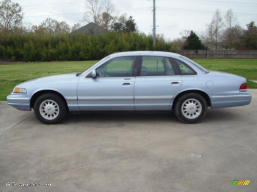 Light Denim Blue Metallic Ford Crown Victoria