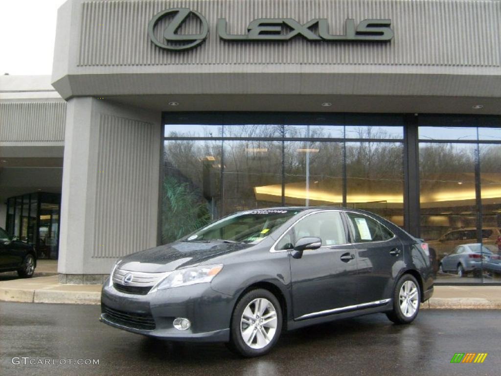 2010 HS 250h Hybrid Premium - Smoky Granite Mica / Black photo #1