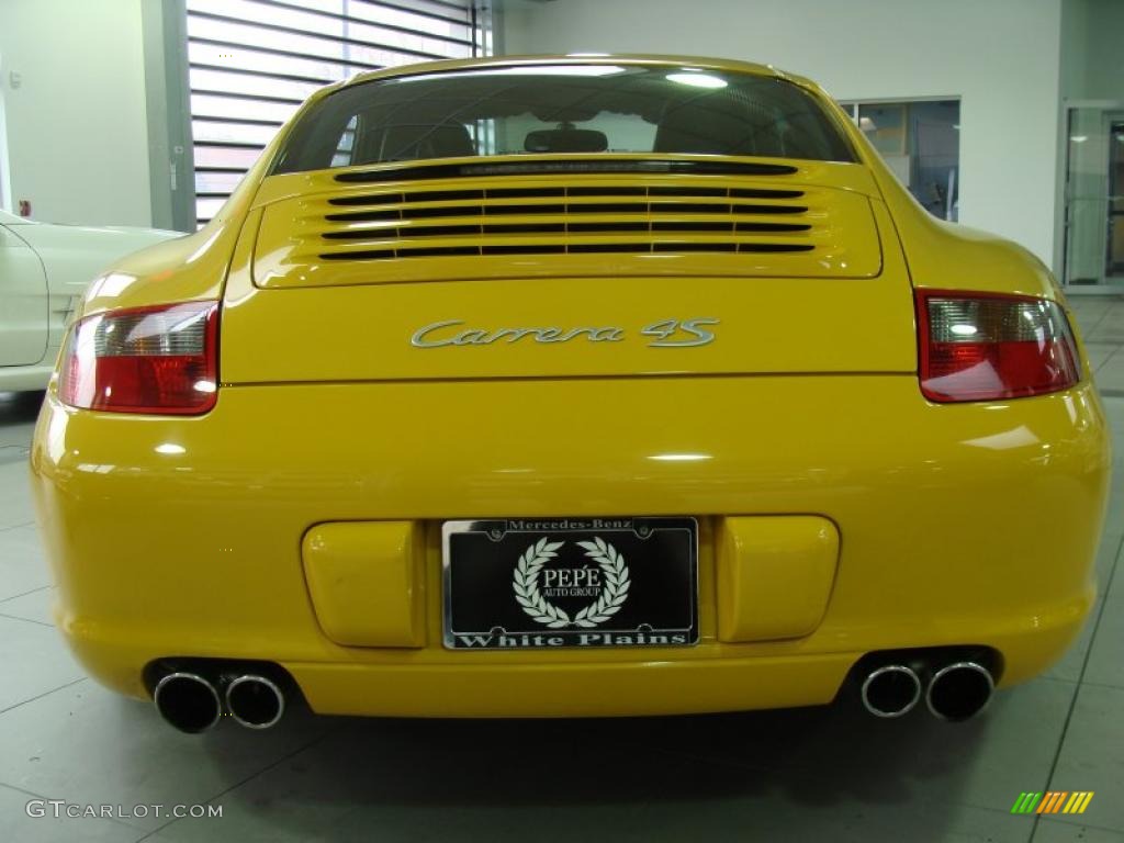 2006 911 Carrera 4S Coupe - Speed Yellow / Black photo #5