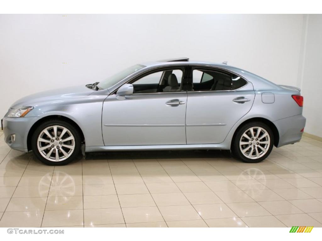 2008 IS 250 AWD - Breakwater Blue Metallic / Sterling Gray photo #4