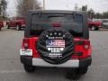 2011 Flame Red Jeep Wrangler Unlimited Sahara 4x4  photo #3