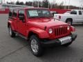 2011 Flame Red Jeep Wrangler Unlimited Sahara 4x4  photo #5