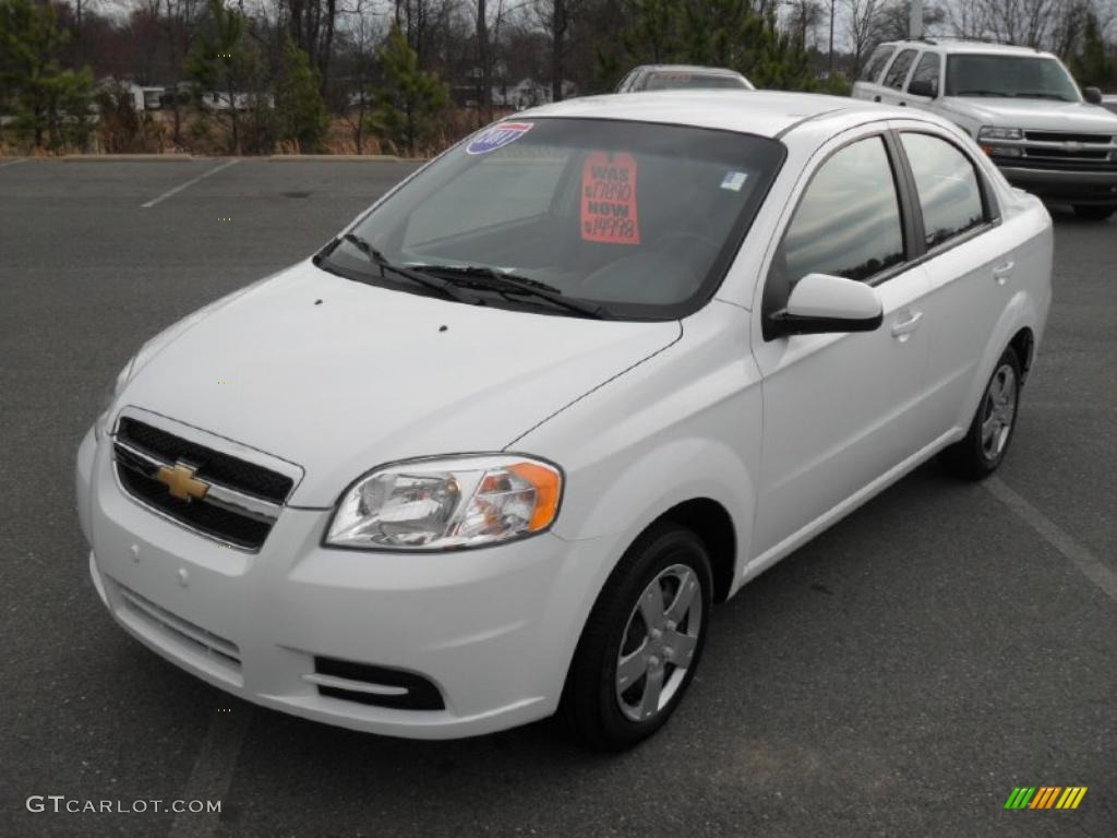 Summit White 2011 Chevrolet Aveo LT Sedan Exterior Photo #46062207