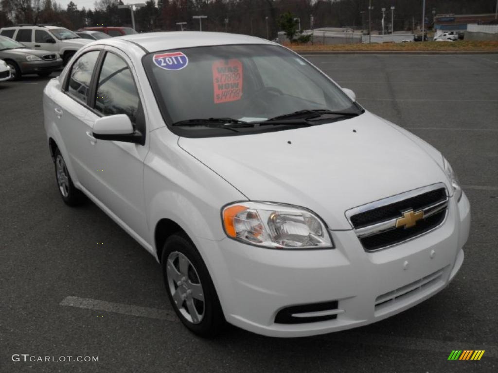 Summit White 2011 Chevrolet Aveo LT Sedan Exterior Photo #46062267