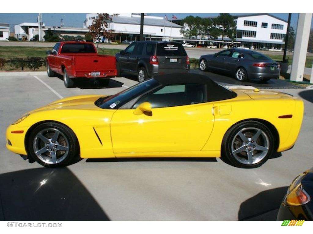2005 Corvette Convertible - Millenium Yellow / Ebony photo #6