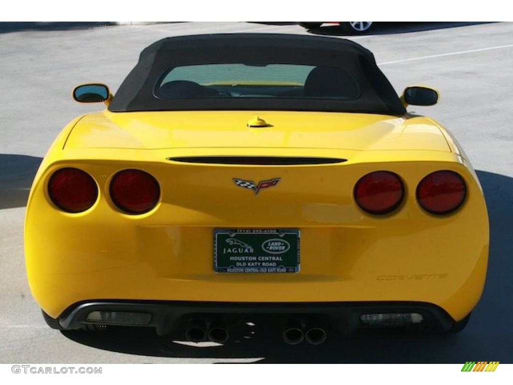 2005 Corvette Convertible - Millenium Yellow / Ebony photo #8