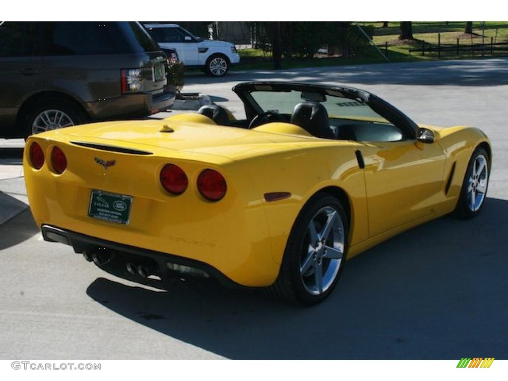 2005 Corvette Convertible - Millenium Yellow / Ebony photo #9