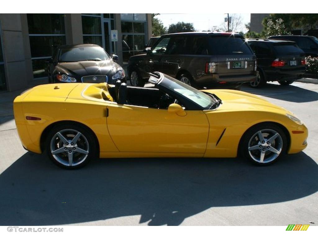 2005 Corvette Convertible - Millenium Yellow / Ebony photo #10