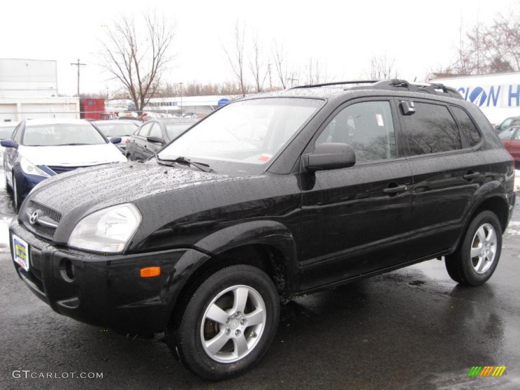 2008 Tucson GLS - Obsidian Black / Gray photo #1