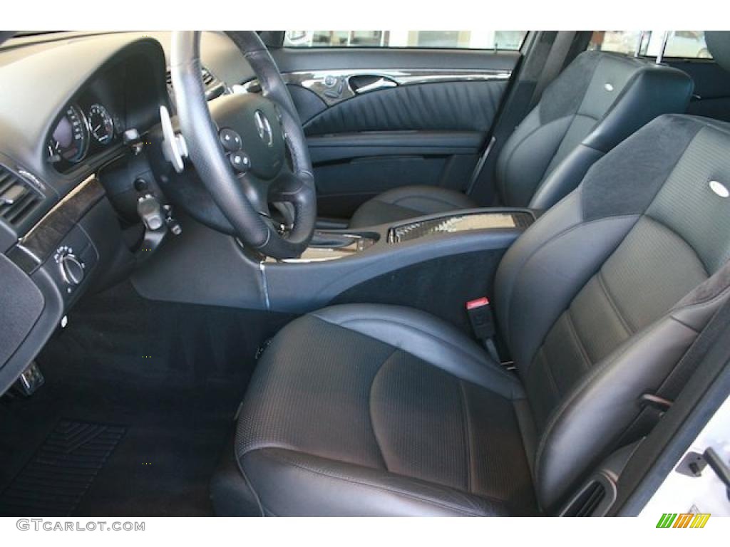 Black Interior 2009 Mercedes-Benz E 63 AMG Sedan Photo #46064184