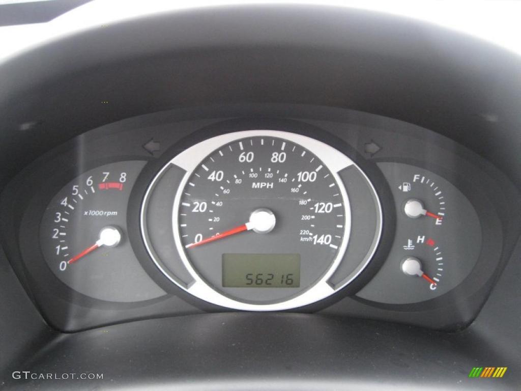 2008 Hyundai Tucson GLS Gauges Photo #46064541