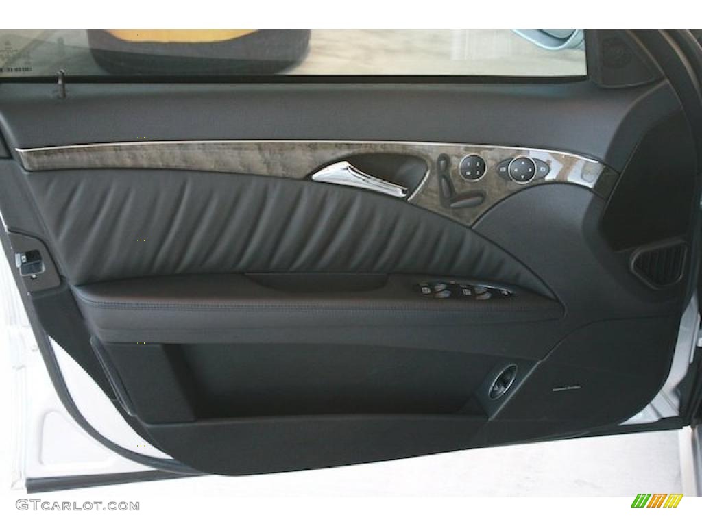 2009 Mercedes-Benz E 63 AMG Sedan Black Door Panel Photo #46064598