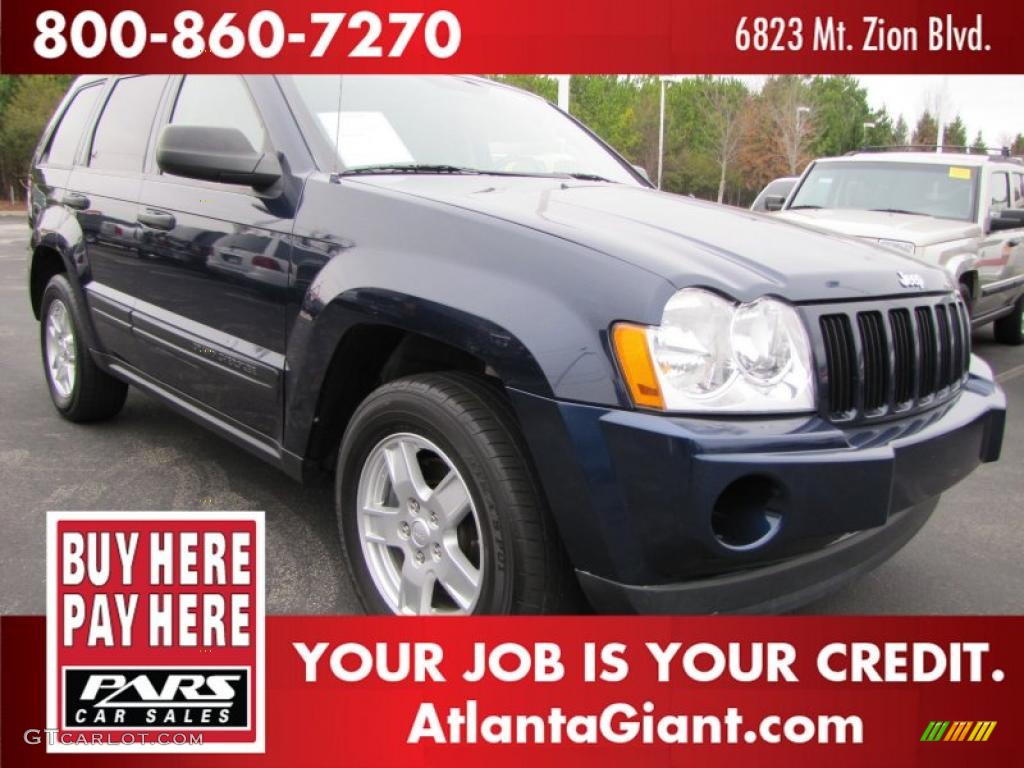 2006 Grand Cherokee Laredo - Midnight Blue Pearl / Medium Slate Gray photo #4